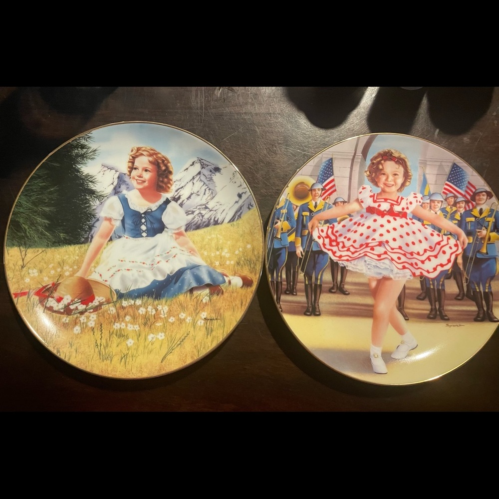 Shirley temple collectors plates